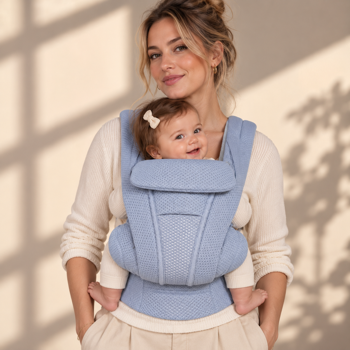 Porte-bébé léger d'été évolutif multiposition