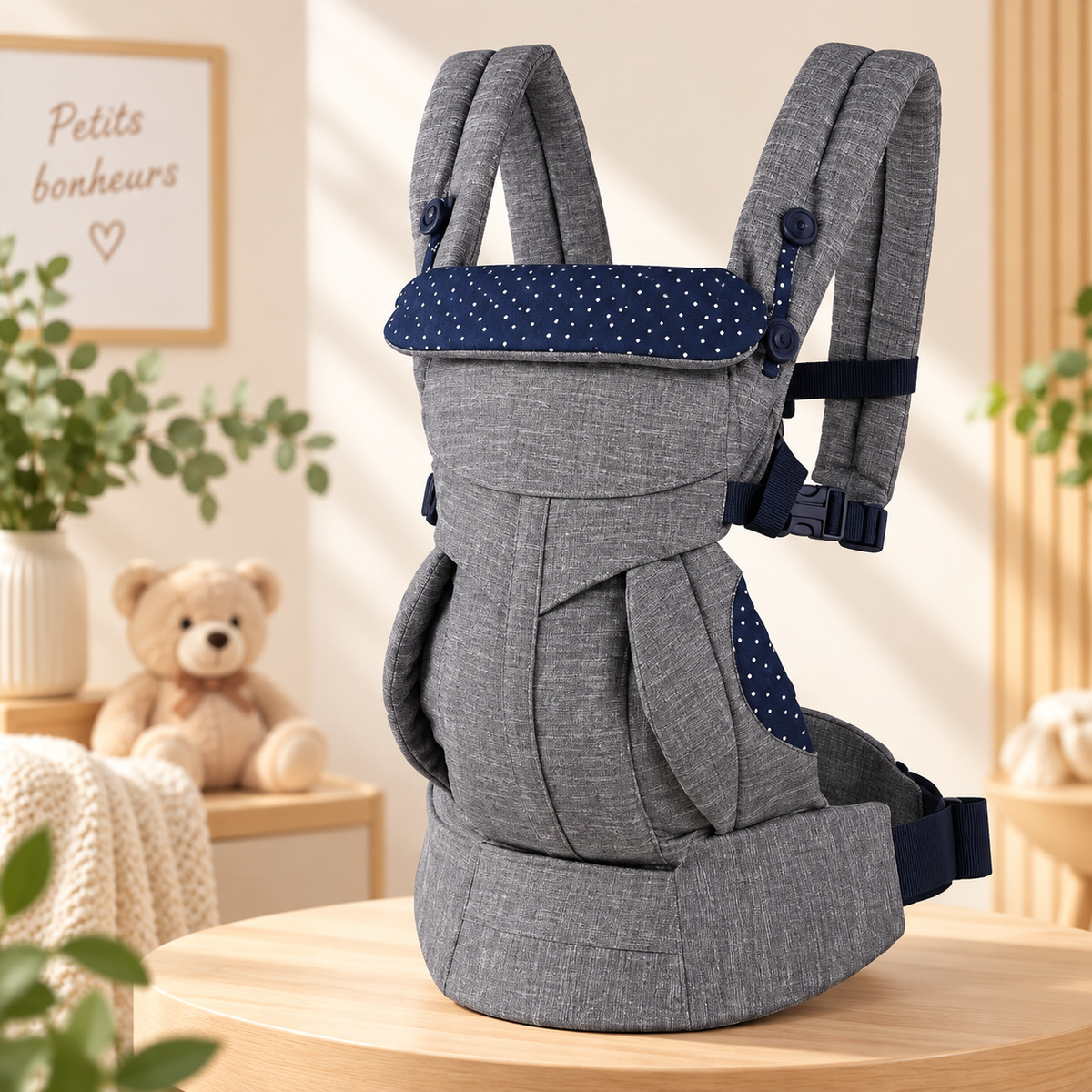 Porte-bébé 1 an ergonomique et évolutif
