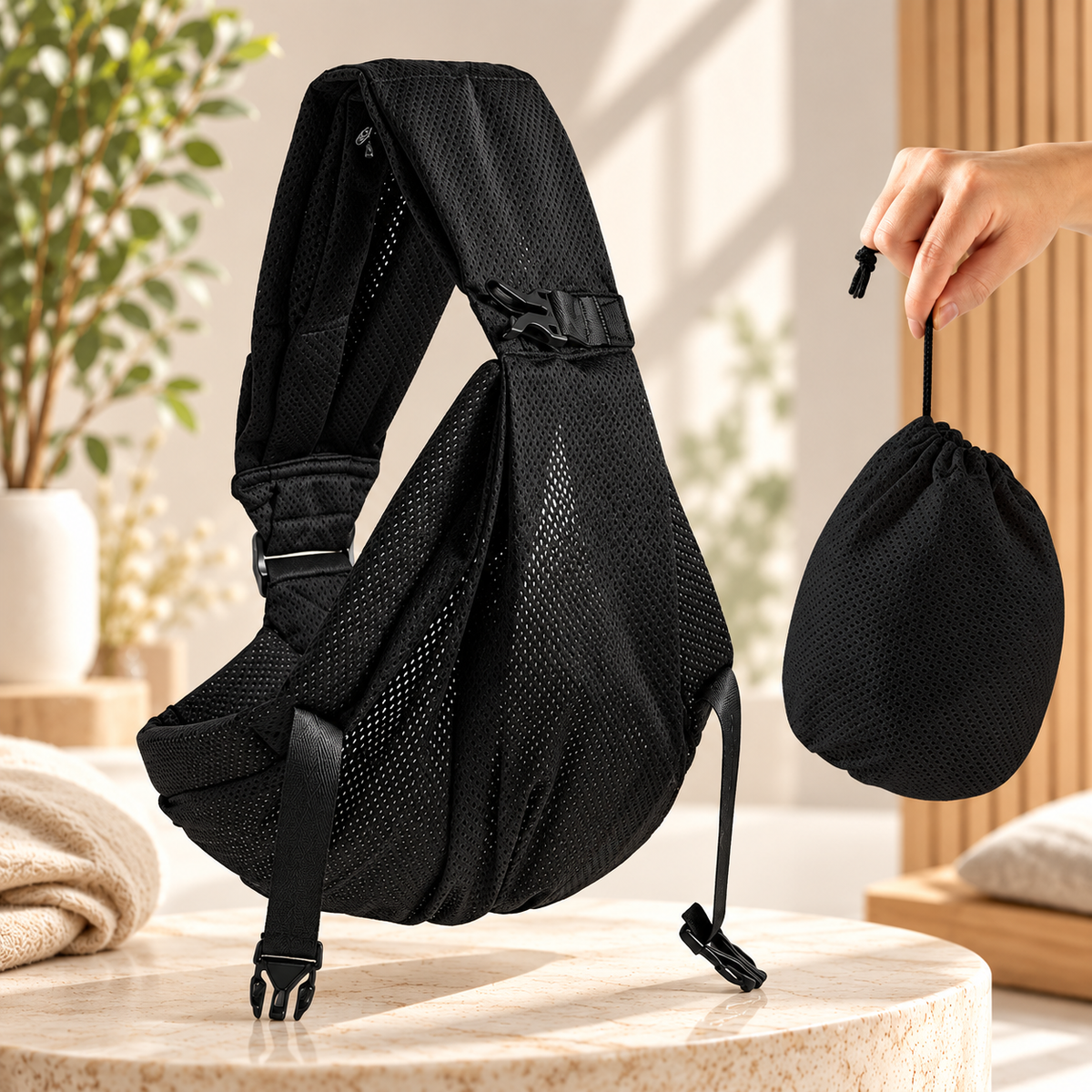 Porte-bébé à enfiler portable pour nouveau-né