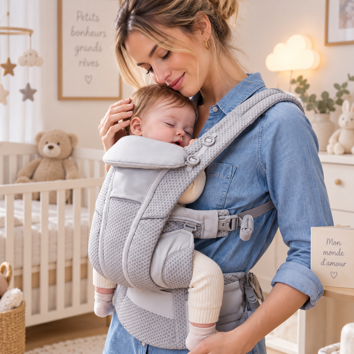 Porte-bébé confort ergonomique