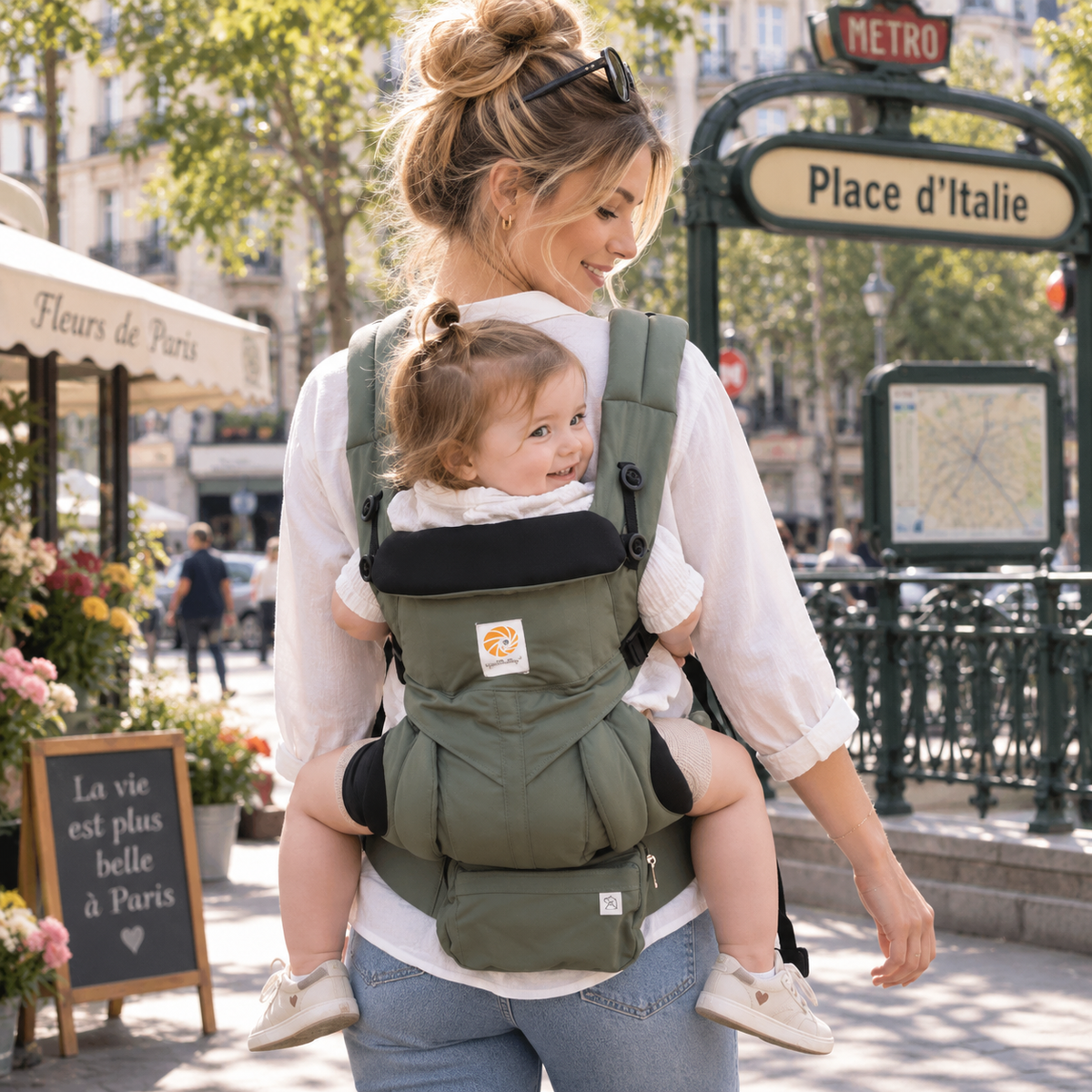 Porte-bébé confort ergonomique