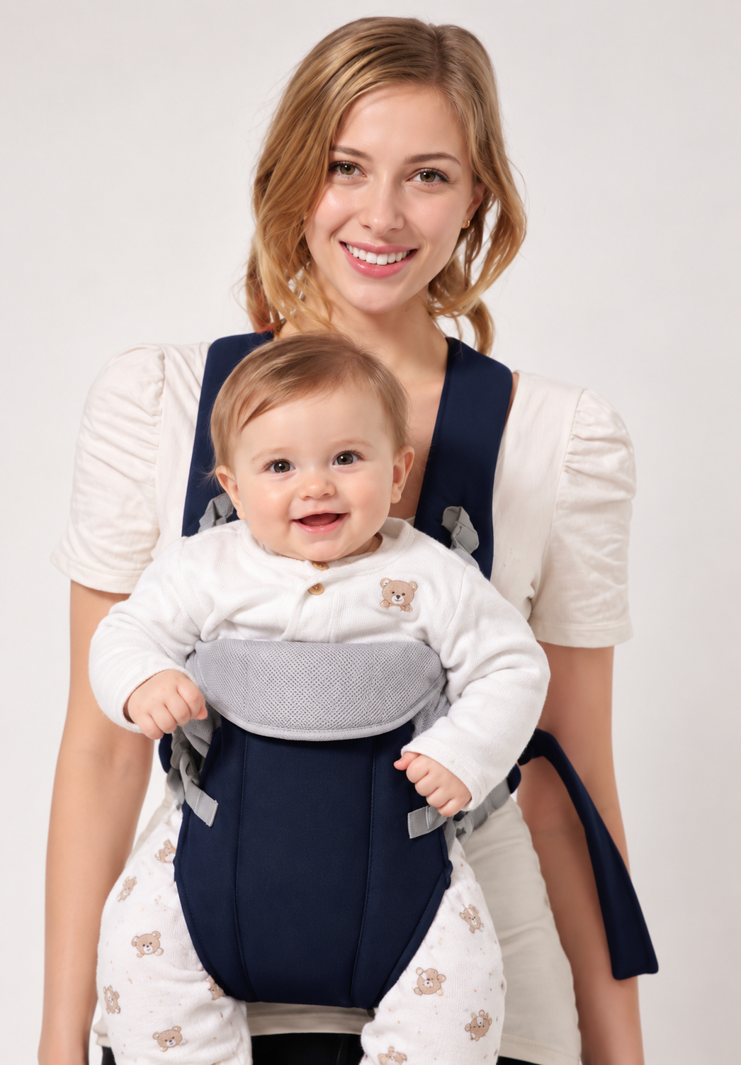 Porte-bébé pouch réglable face au monde