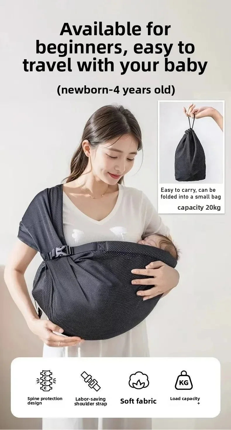 Porte-bébé à enfiler portable pour nouveau-né