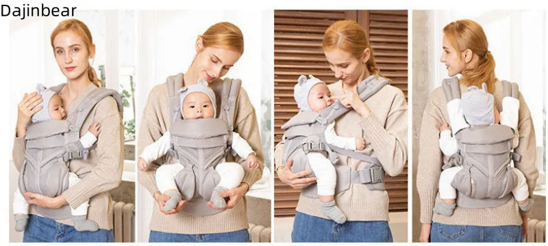 Porte-bébé omni 360 en coton respirant évolutif