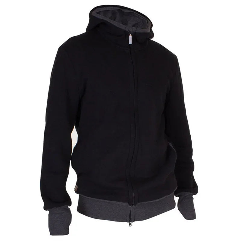 Sweat porte-bébé homme à capuche veste kangourou