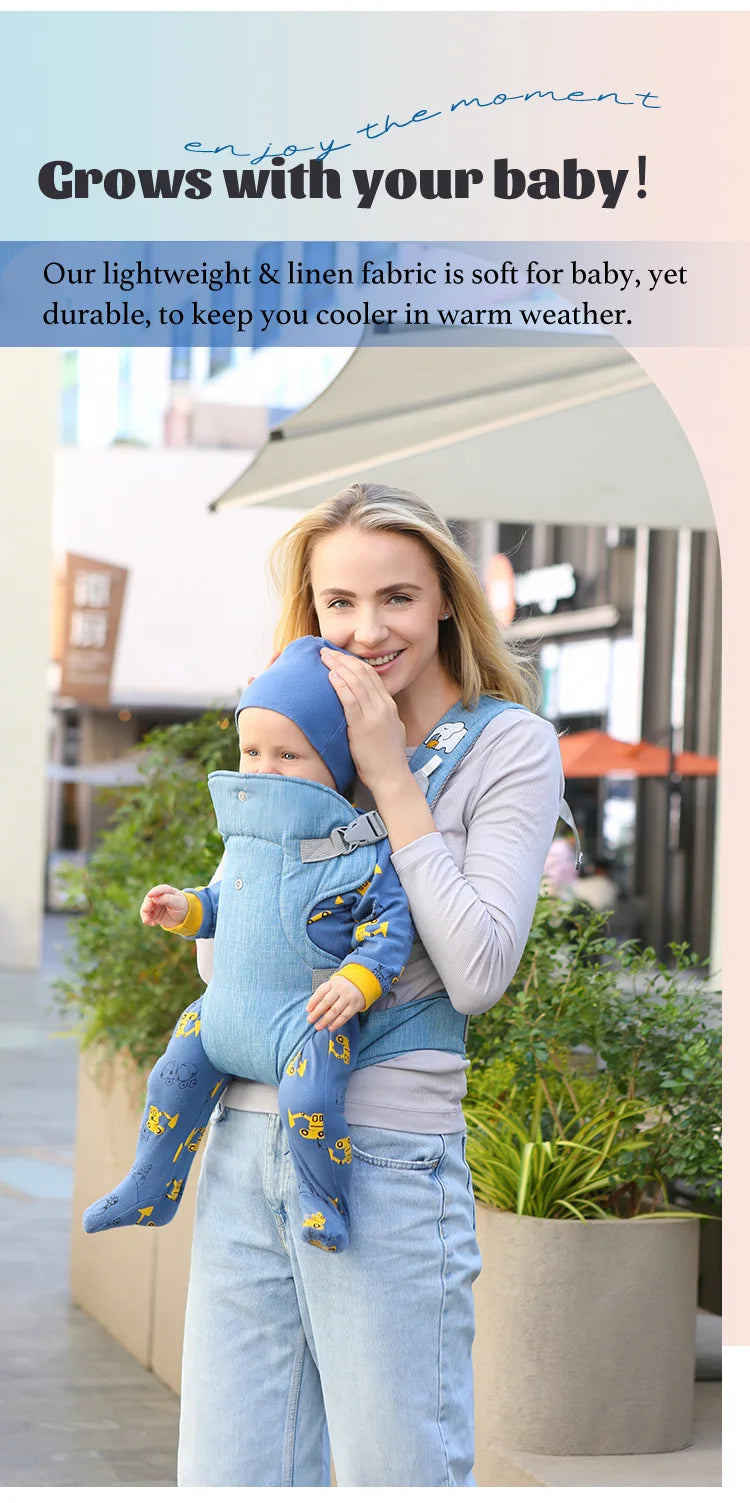 Porte-bébé bandoulière ergonomique et portable