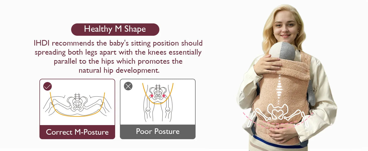 Porte-bébé ventral et dorsal kaki 0-36 mois