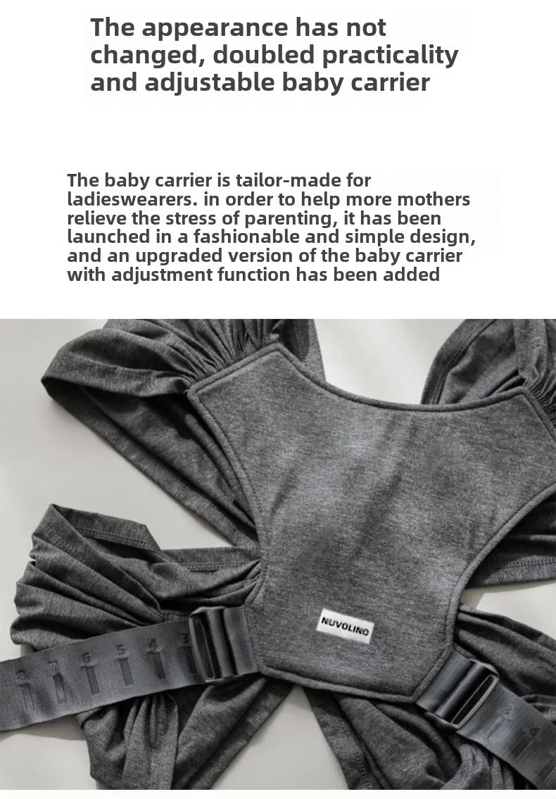 Porte-bébé à assise pliable forme X ergonomique