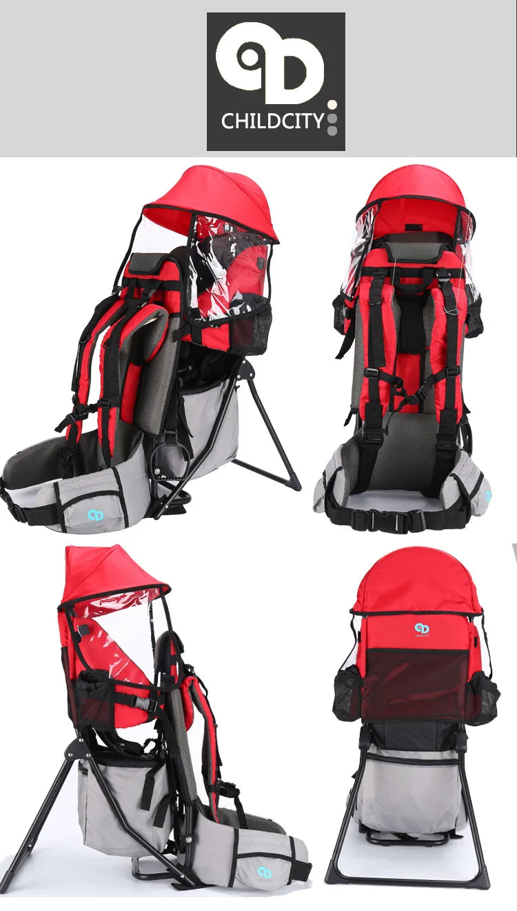 Porte-bébé pour rando pliable à armature