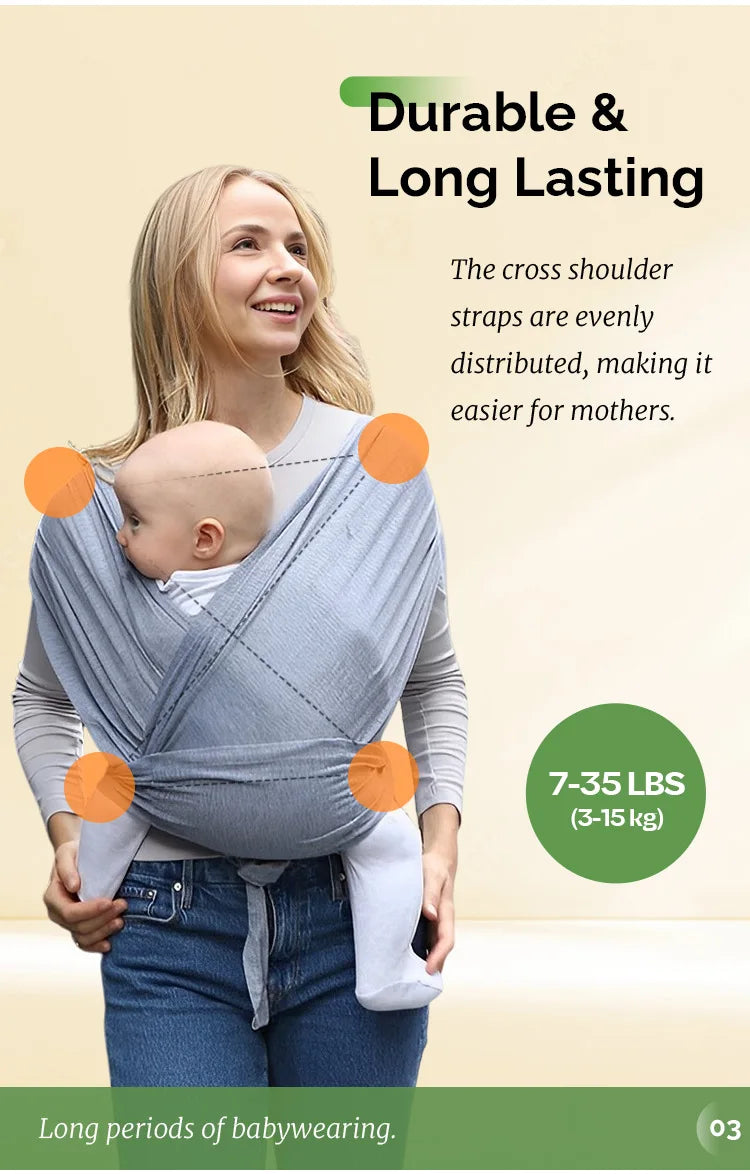 Porte-bébé pour nourrisson en coton 0-36 mois