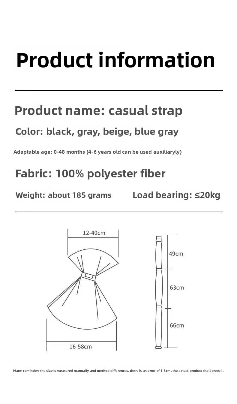 Porte-bébé à enfiler portable pour nouveau-né