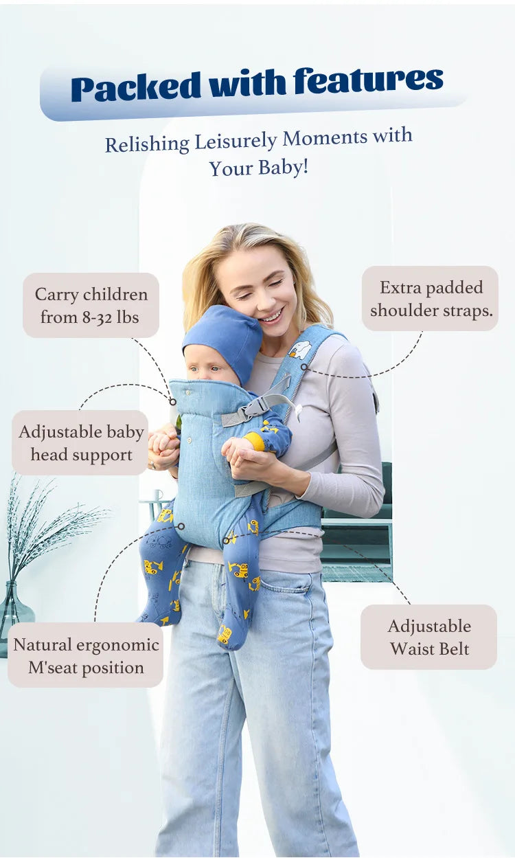 Porte-bébé bandoulière ergonomique et portable