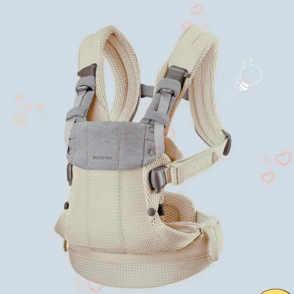 Porte-bébé 360 évolutif 3-en-1 en mesh 3D porté face au monde