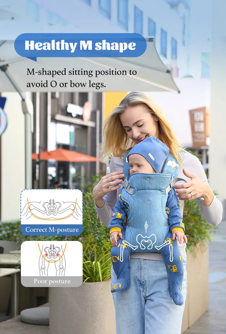 Porte-bébé bandoulière ergonomique et portable