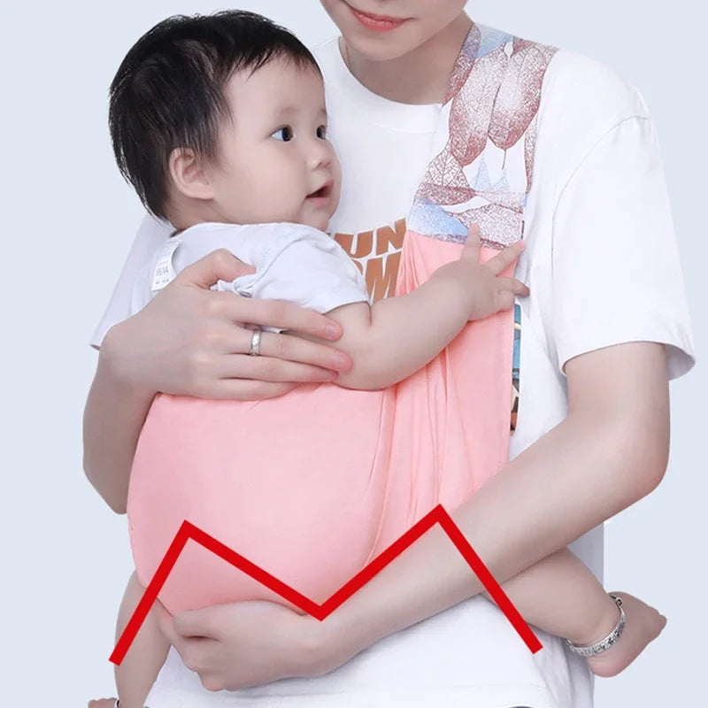 Sling porte-bébé ajustable en tissu ou mesh