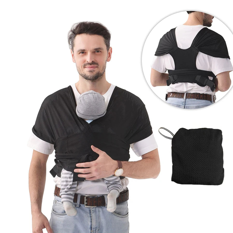 Porte-bébé pour maman en coton et mesh