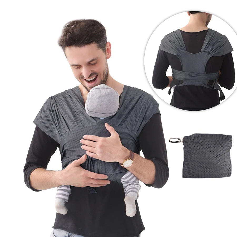 Porte-bébé pour maman en coton et mesh