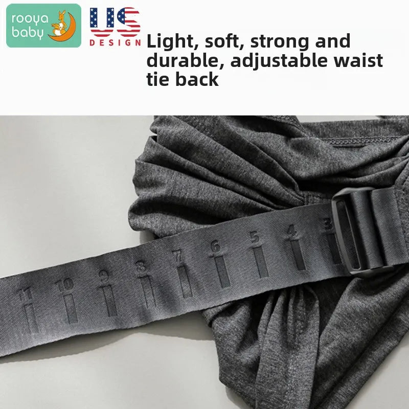 Porte-bébé à assise pliable forme X ergonomique
