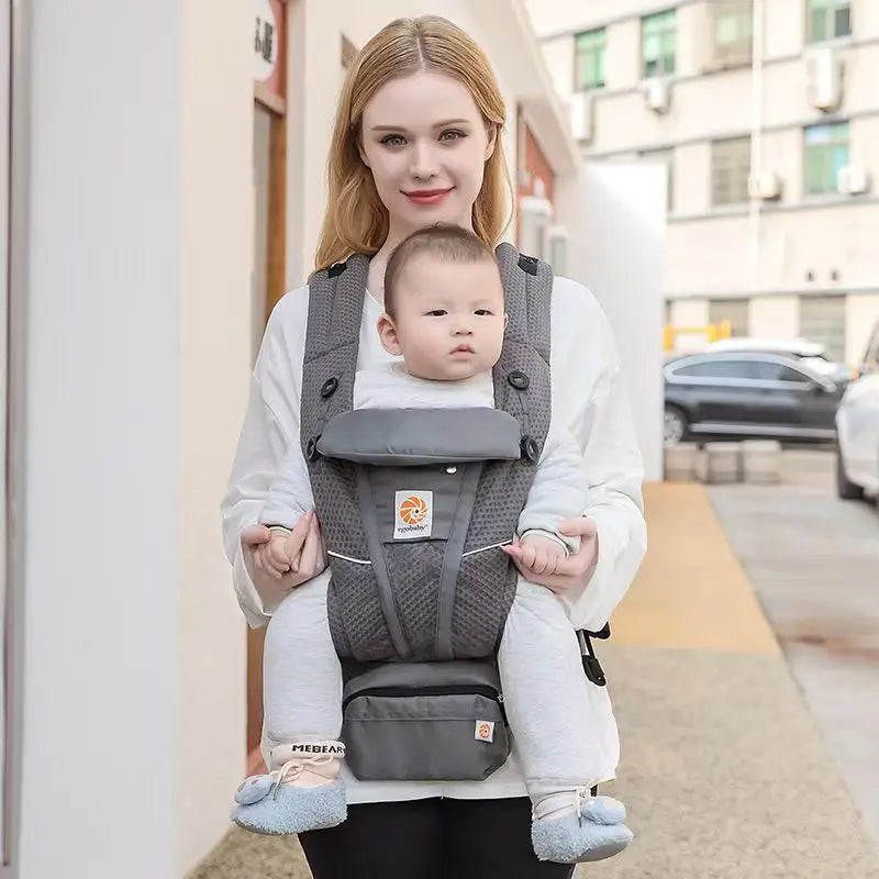 Porte-bébé à siège de hanche ergonomique ventral