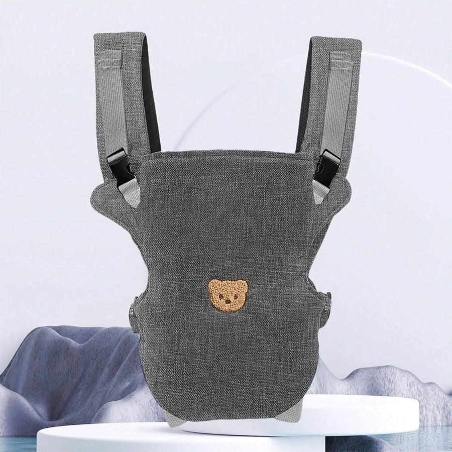 Porte-bébé ventral et dorsal 4-en-1 motif ours