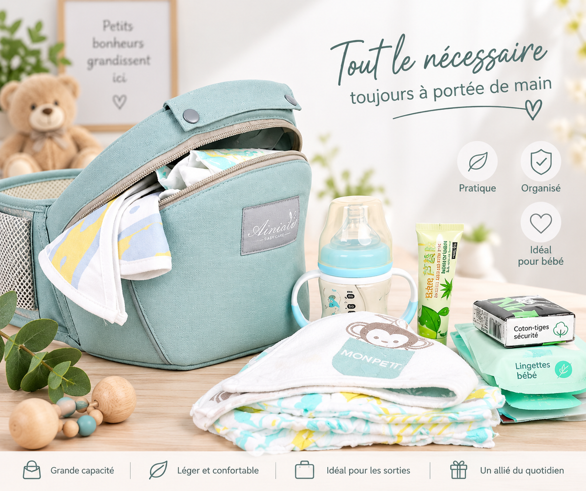 Porte-bébé ceinture tabouret multifonction