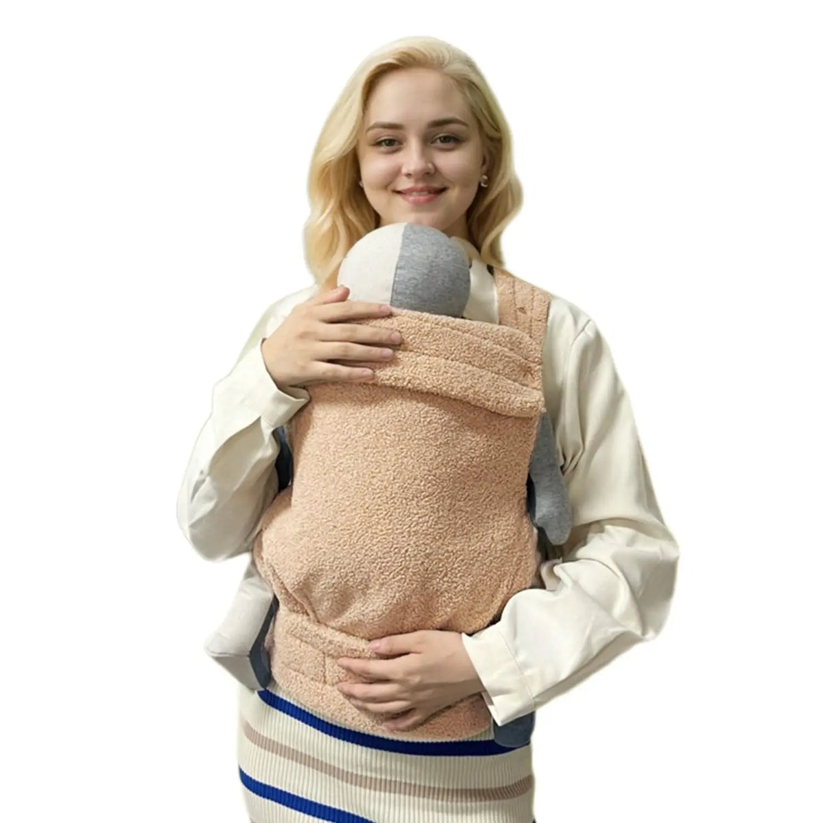 Porte-bébé ventral et dorsal kaki 0-36 mois – vue 2 – Calymum