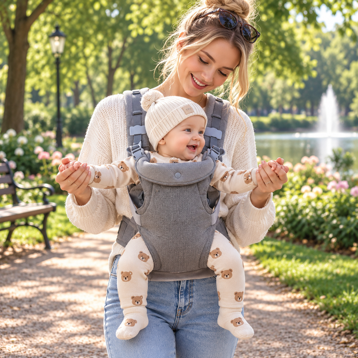 Porte-bébé pour tout petit  en toile légère et confortable