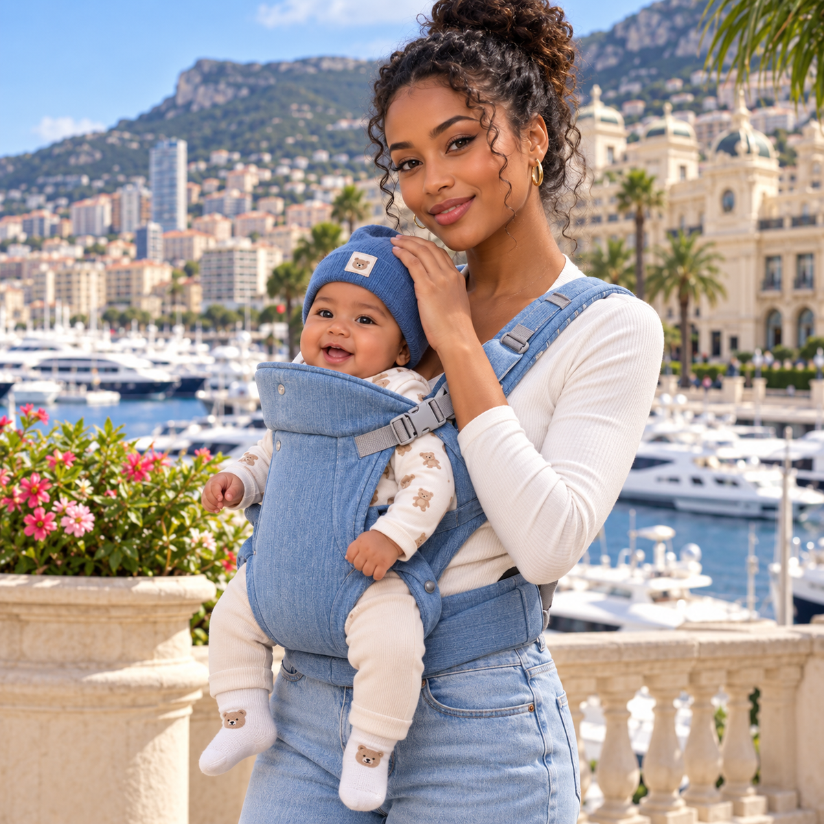 Porte-bébé pour tout petit  en toile légère et confortable