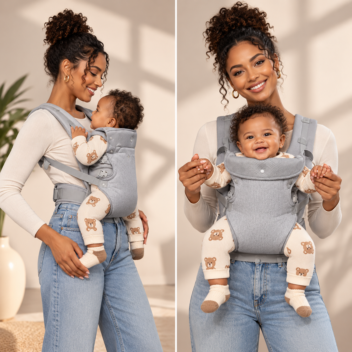 Porte-bébé pour tout petit  en toile légère et confortable