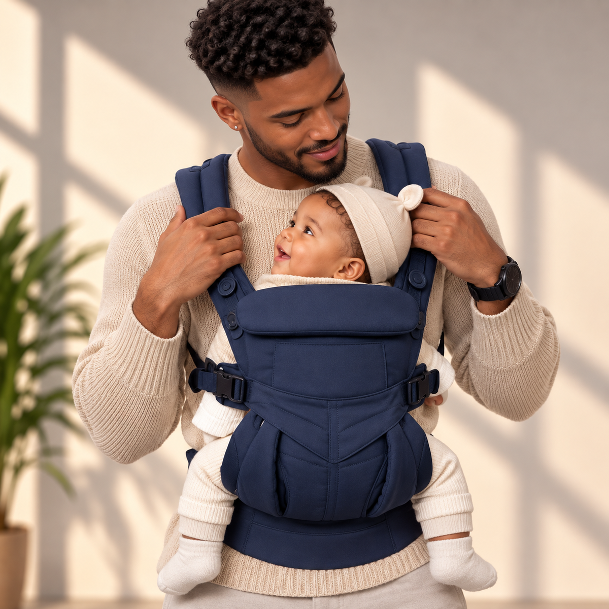 Porte-bébé 1 an ergonomique et évolutif