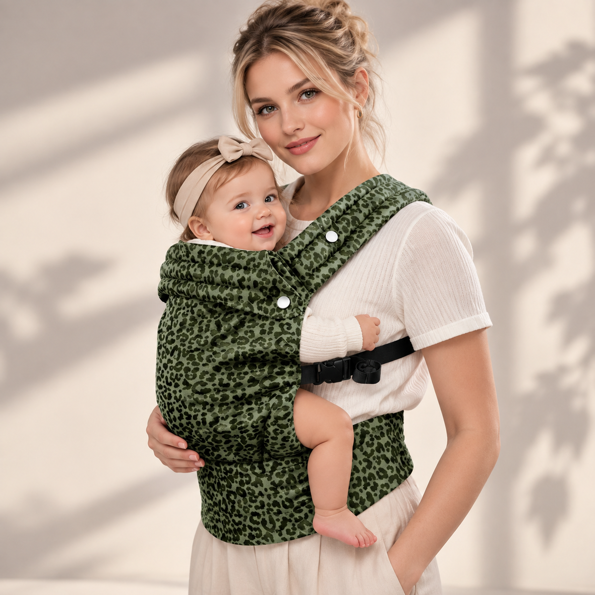 Porte-bébé avec motif tendance