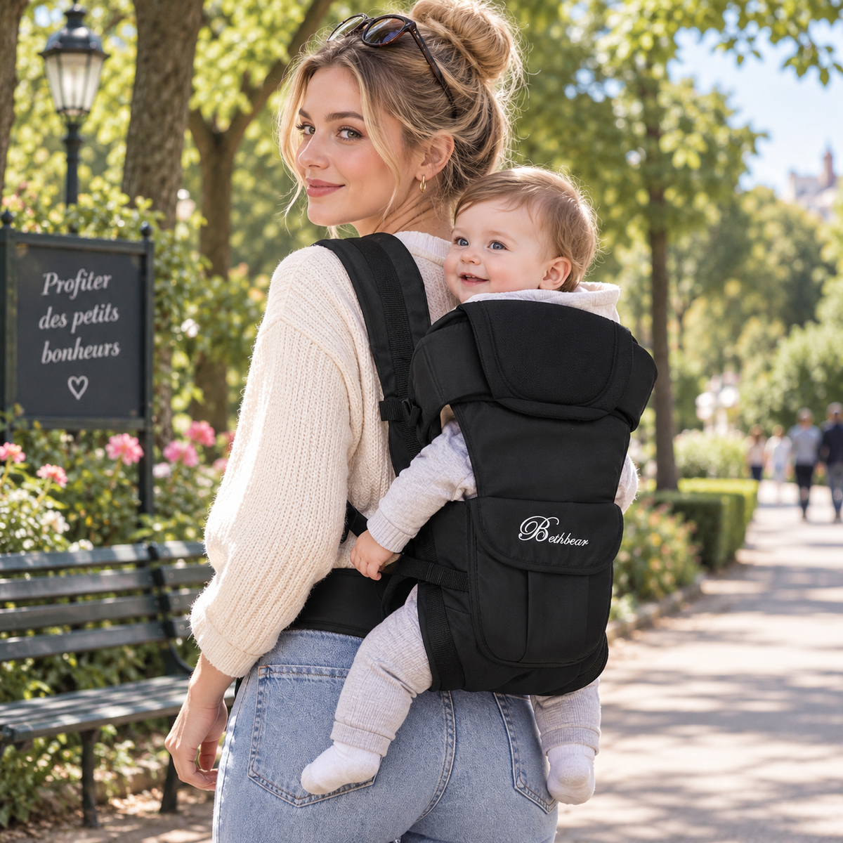 Porte-bébé évolutif 4-en-1 de naissance à 3 ans