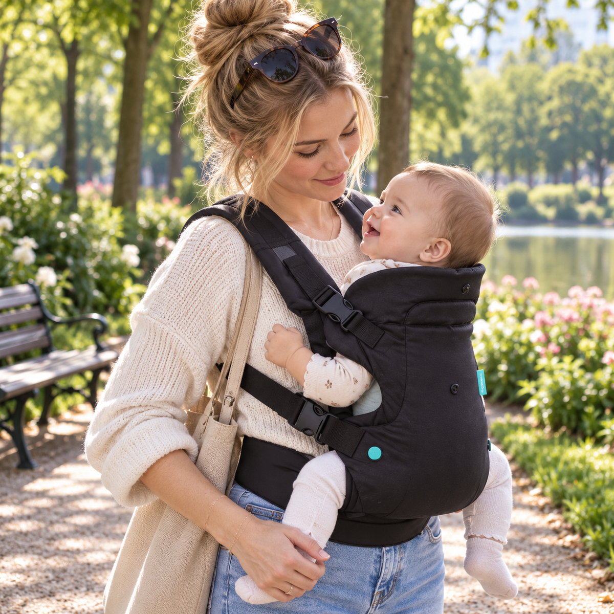 Porte-bébé évolutif 4-en-1 extensible dès 1 an