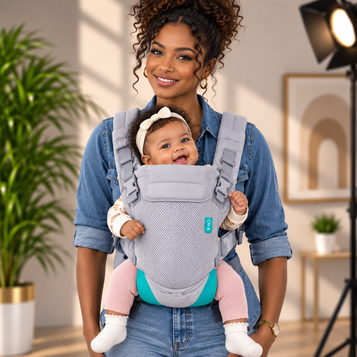 Porte-bébé évolutif 4-en-1 extensible dès 1 an