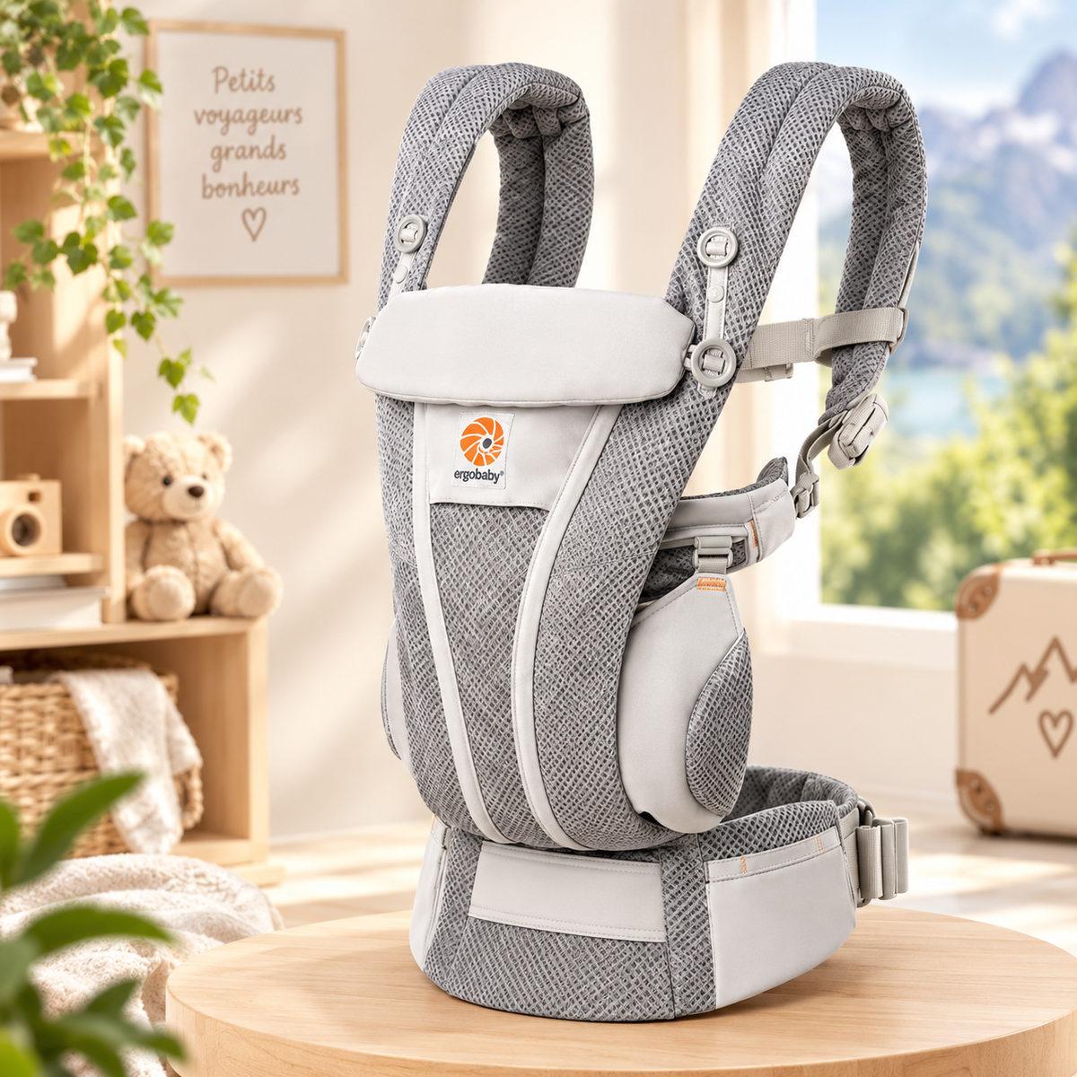 Porte-bébé face au monde respirant 0-36 mois