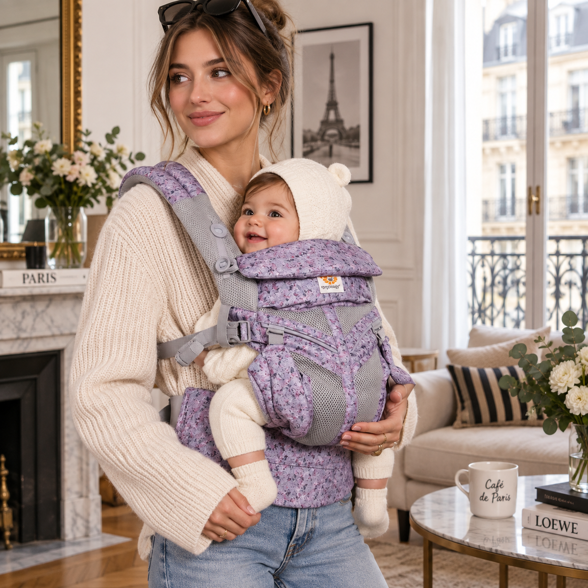 Porte-bébé confort ergonomique