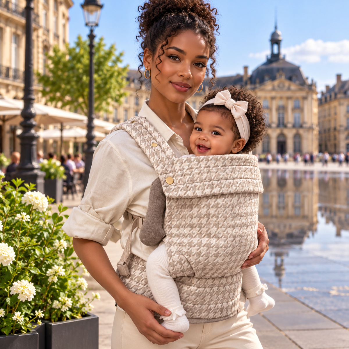 Porte-bébé à porter sur le ventre