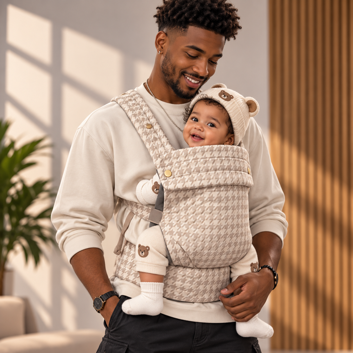 Porte-bébé à porter sur le ventre