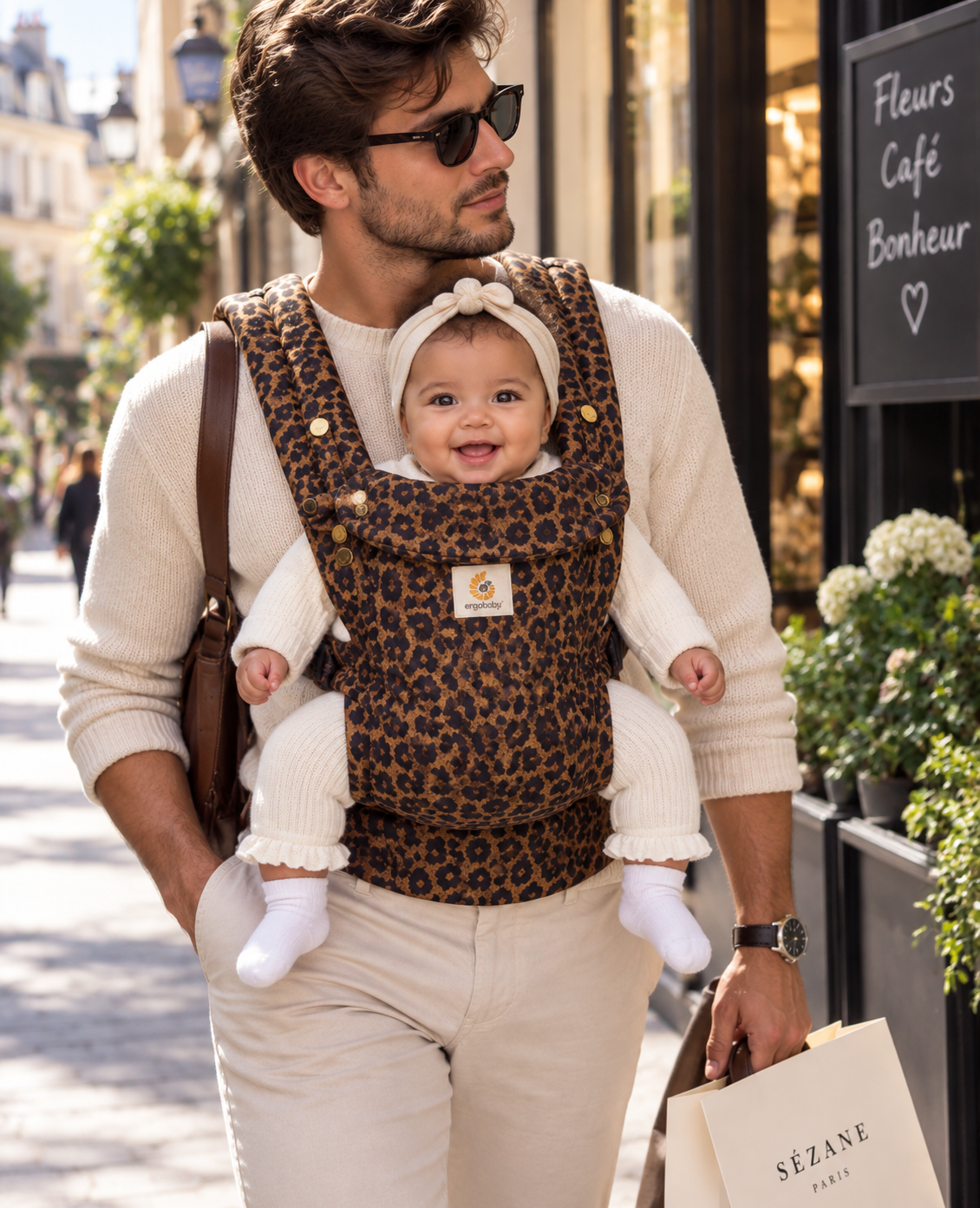 Porte-bébé ventral  dès la naissance