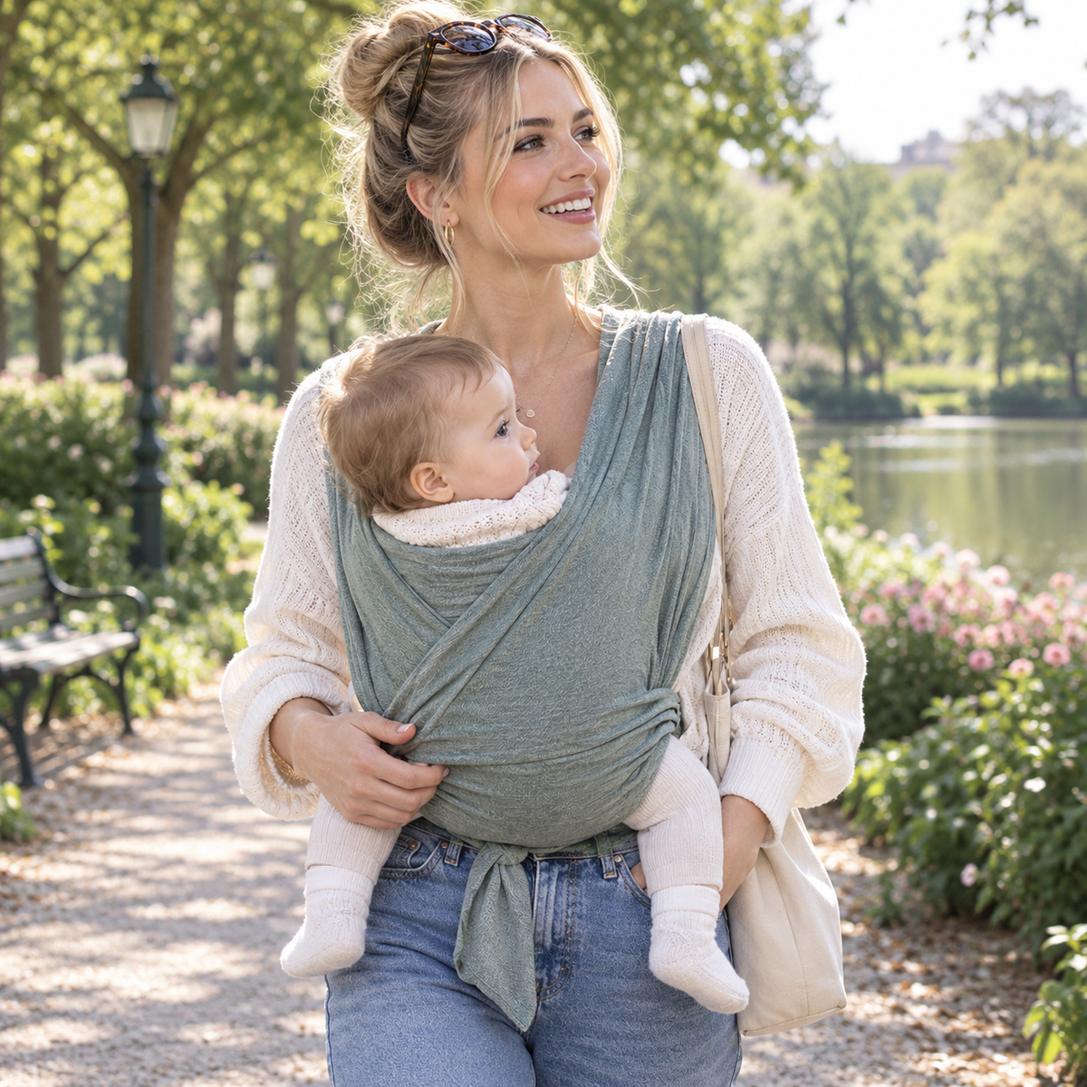 Porte-bébé pour nourrisson en coton 0-36 mois