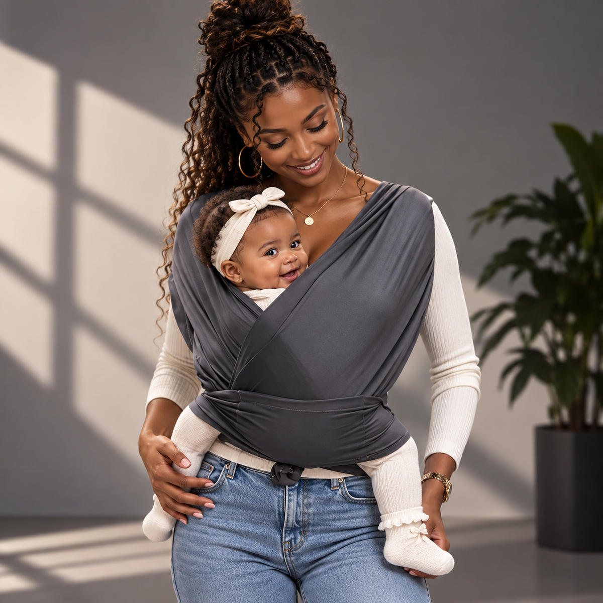 Porte-bébé pour nourrisson en coton 0-36 mois