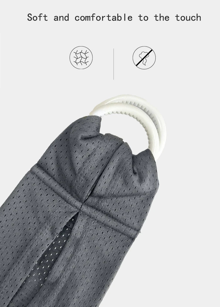 Porte-bébé de face à anneaux en mesh aéré