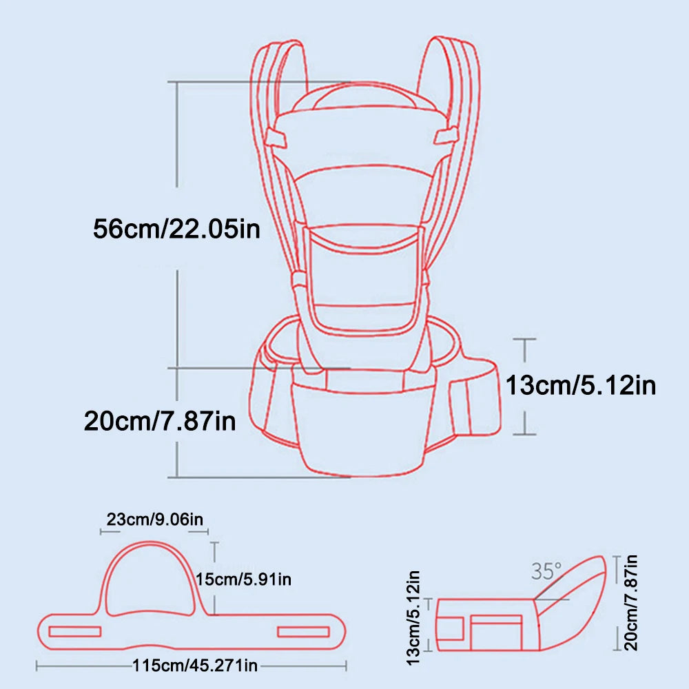 Porte-bébé à assise dès 3 mois face au monde
