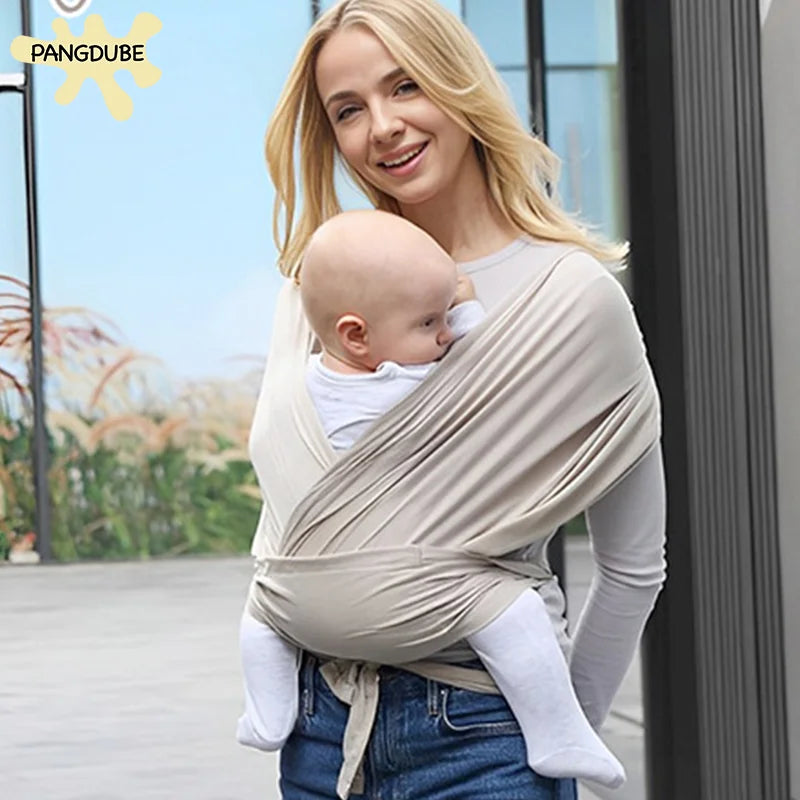 Porte-bébé sans nœud en coton doux porté en ventral
