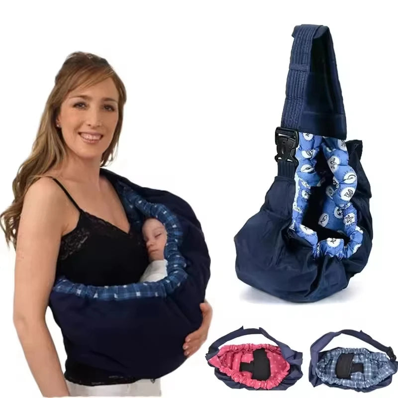 Porte-bébé pour allaitement en tissu doux porté en ventral