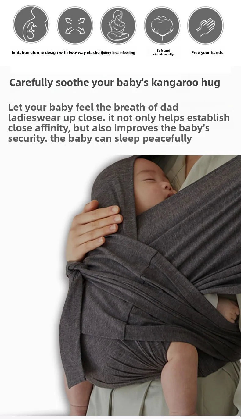 Porte-bébé à assise pliable forme X ergonomique