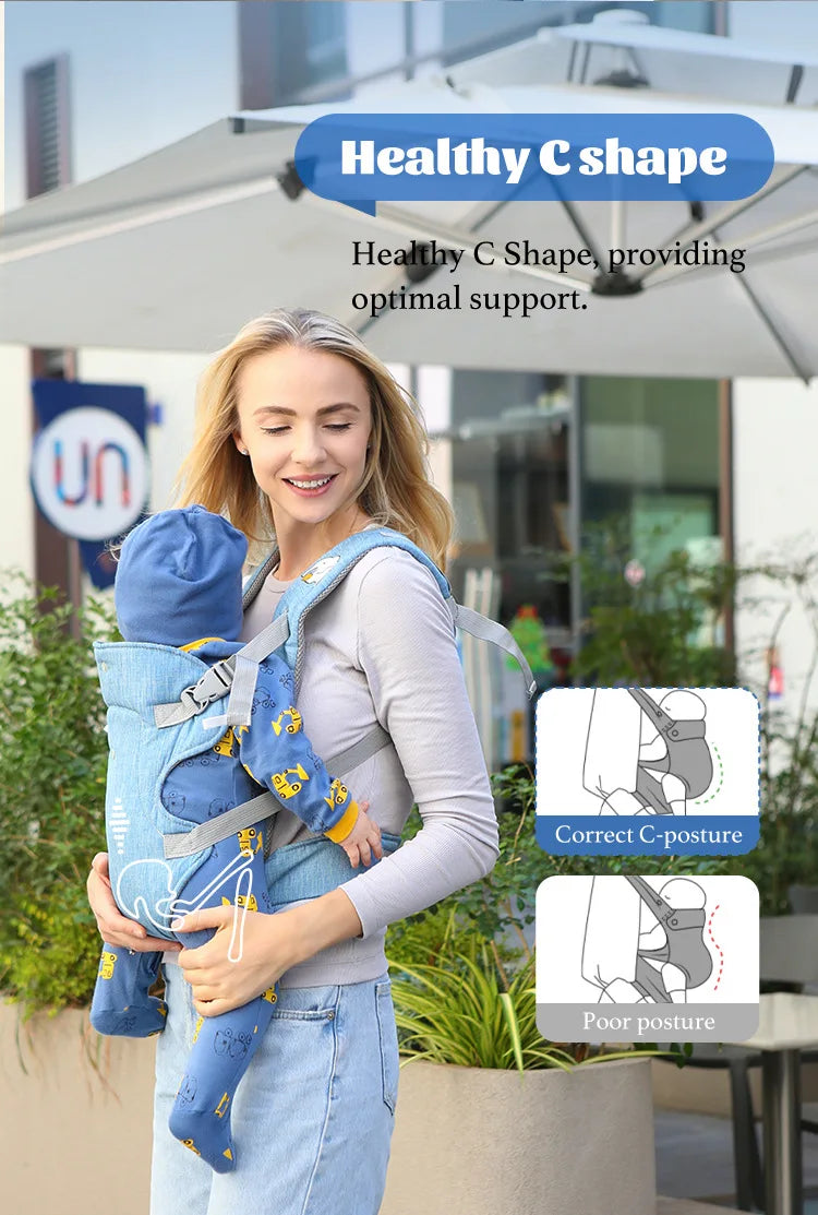 Porte-bébé bandoulière ergonomique et portable