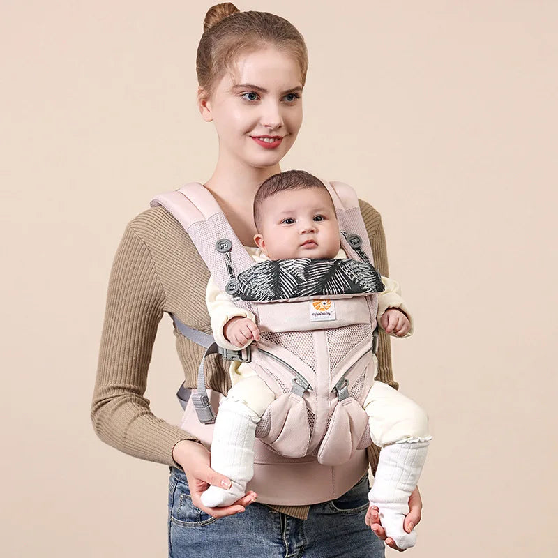 Porte-bébé omni 360 en coton respirant évolutif
