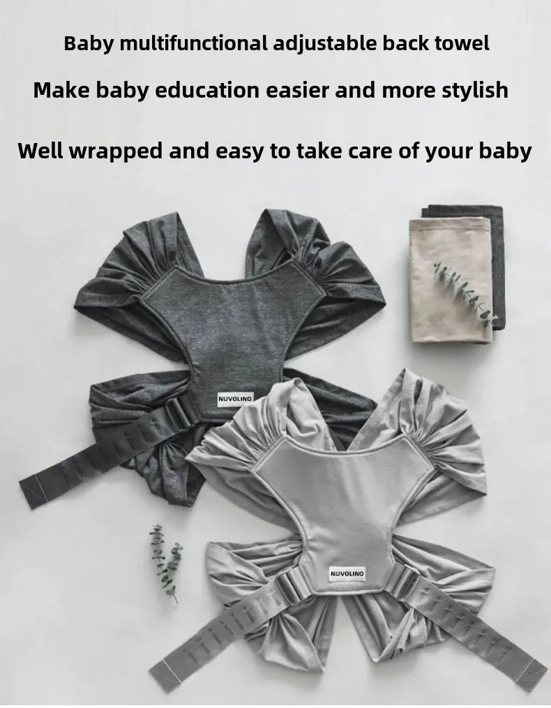 Porte-bébé à assise pliable forme X ergonomique