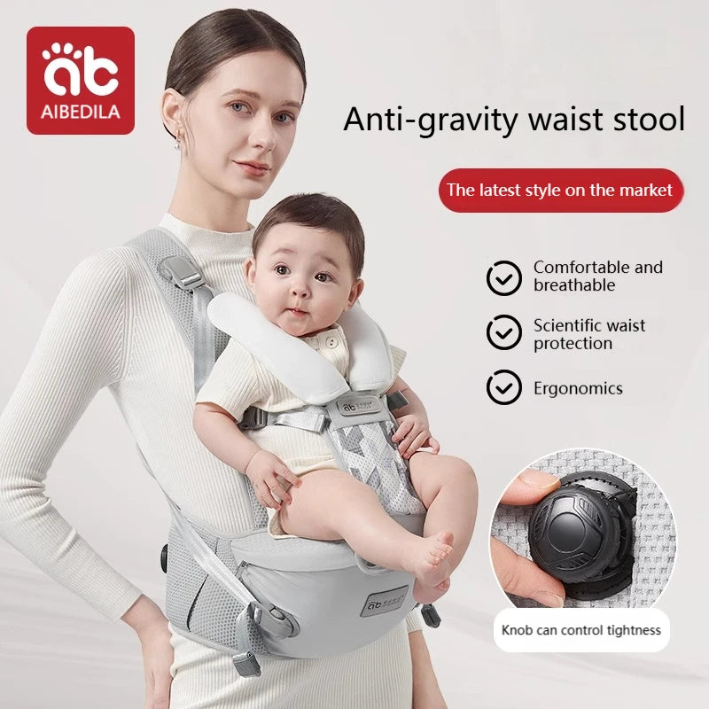 Porte-bébé 0-6 mois ergonomique porté en ventral face au parent